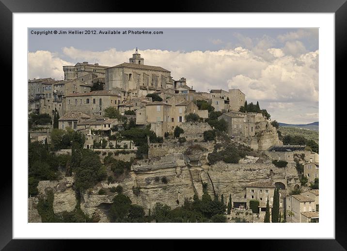Travel Photography the Luberon Provence France Framed Mounted Print by Jim Hellier