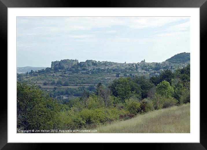 Saignon Framed Mounted Print by Jim Hellier