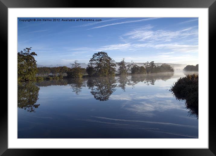 Thames at Pangbourne Framed Mounted Print by Jim Hellier