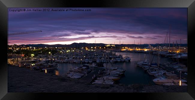 Port of Antibes Framed Print by Jim Hellier