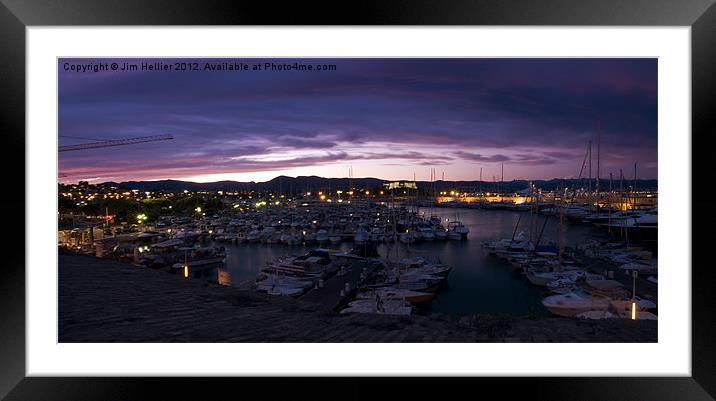 Port of Antibes Framed Mounted Print by Jim Hellier