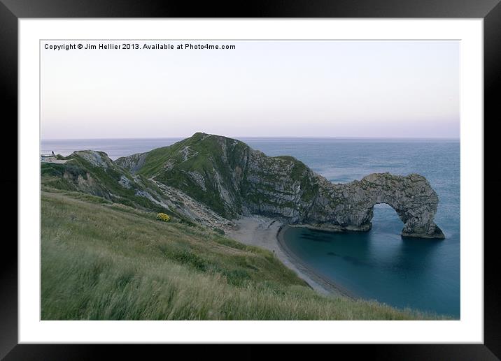 Durdle Door & Jurassic Coast Dorset Framed Mounted Print by Jim Hellier