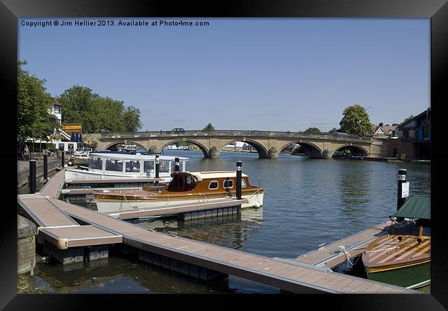 Henley on Thames Framed Print by Jim Hellier