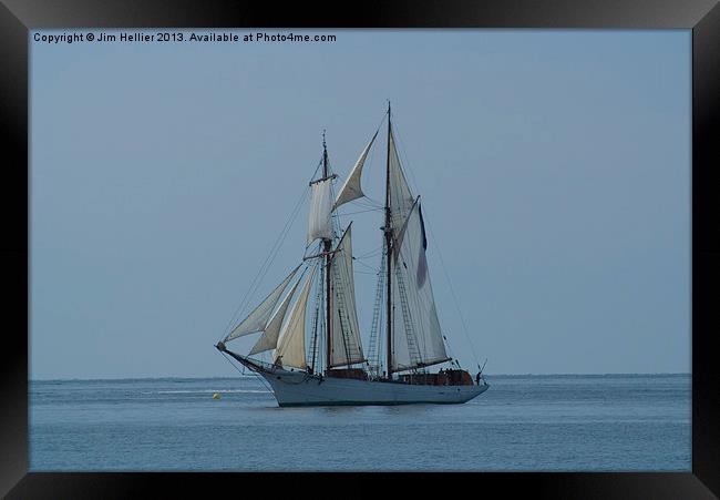 Sail Training ship LEtoile Framed Print by Jim Hellier