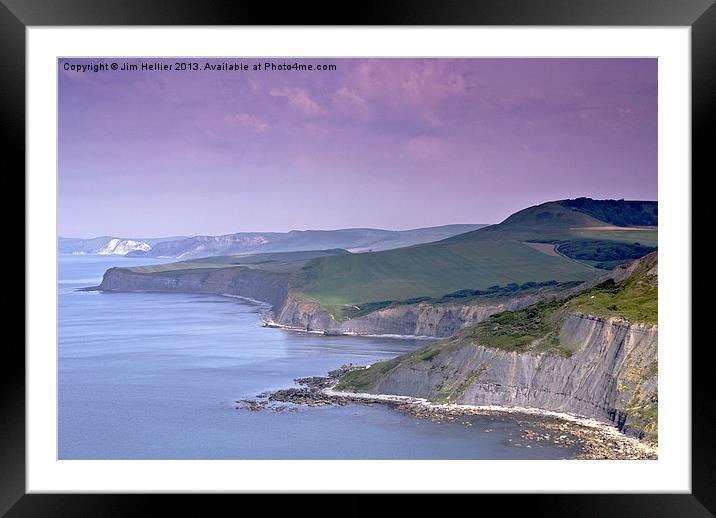 Jurassic coast Dorset Framed Mounted Print by Jim Hellier