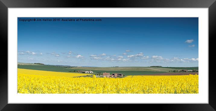 UK landscape Library Framed Mounted Print by Jim Hellier