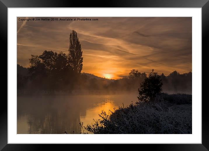  Autumn dawn  Framed Mounted Print by Jim Hellier