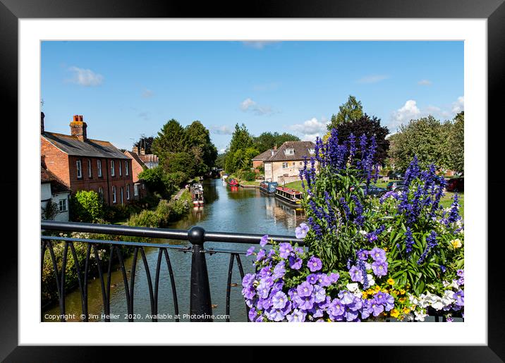 Hungerford Wharf  Framed Mounted Print by Jim Hellier