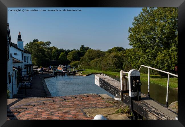 Grand Union Canal Framed Print by Jim Hellier