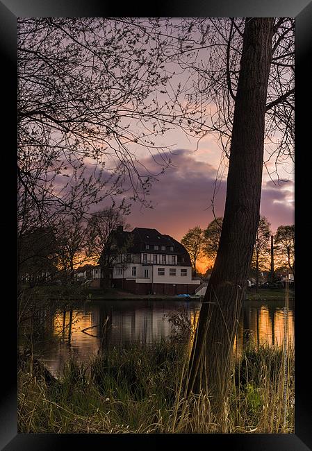 Evening in Spring at the Lake 2013 II Framed Print by