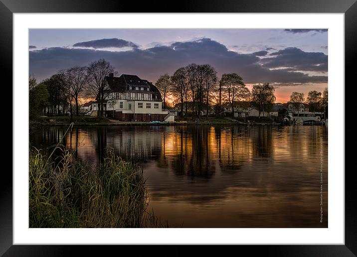 Evening in Spring at the Lake 2013 Framed Mounted Print by