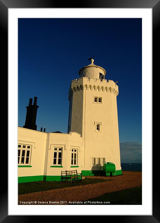 South Foreland Lighthouse Framed Mounted Print by Serena Bowles