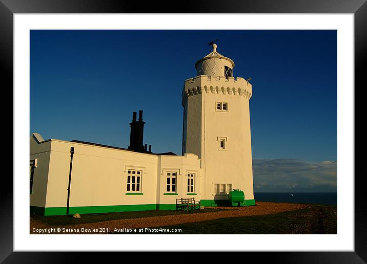 South Foreland Lighthouse Framed Mounted Print by Serena Bowles