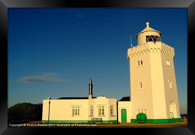 South Foreland Lighthouse Framed Print by Serena Bowles