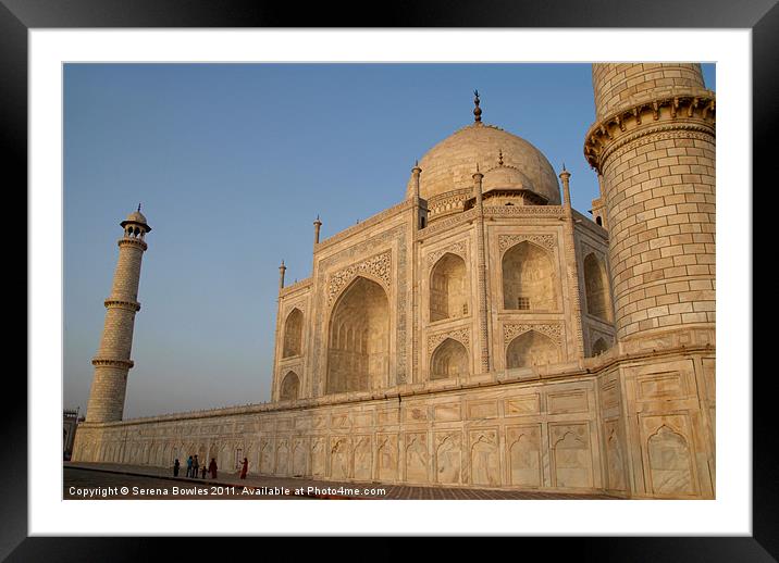 Taj Mahal in Perspective, Agra, India Framed Mounted Print by Serena Bowles