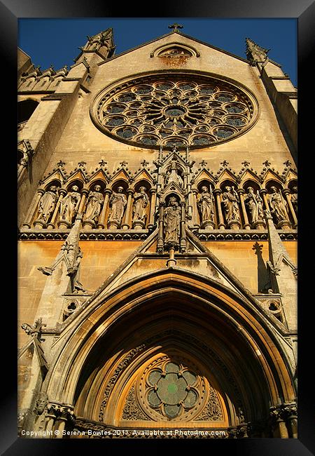 Arundel Cathedral Entrance Framed Print by Serena Bowles