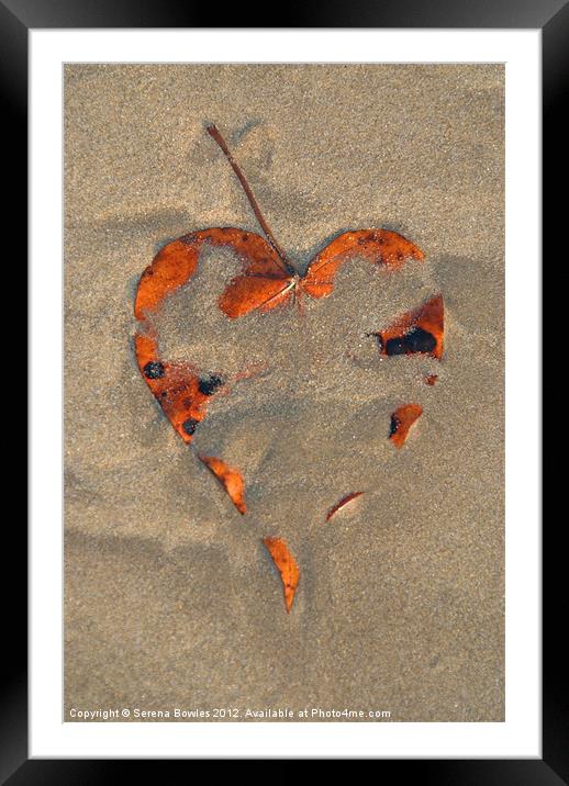 Love on the Beach Palolem Framed Mounted Print by Serena Bowles