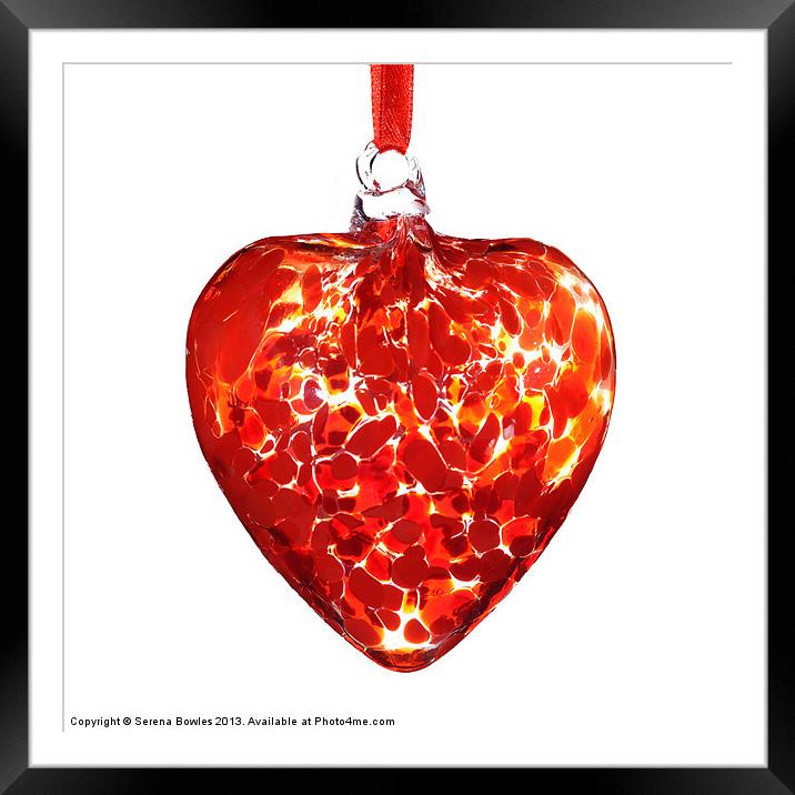 Heart of Glass Framed Mounted Print by Serena Bowles