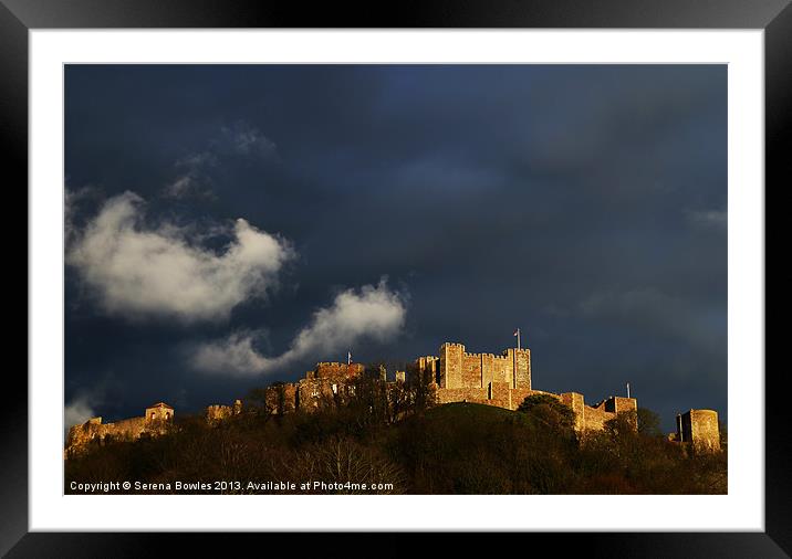 Majestic Dover Castle Framed Mounted Print by Serena Bowles