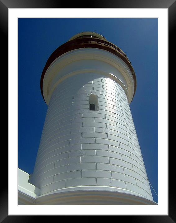 Cape Byron Light - Byron Bay Lighthouse Framed Mounted Print by Serena Bowles