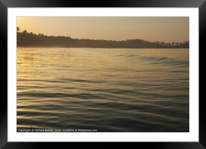 Calm Waters at Palolem Framed Mounted Print by Serena Bowles