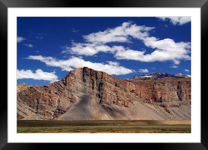 Scenery in Spiti Valley Framed Mounted Print by Serena Bowles