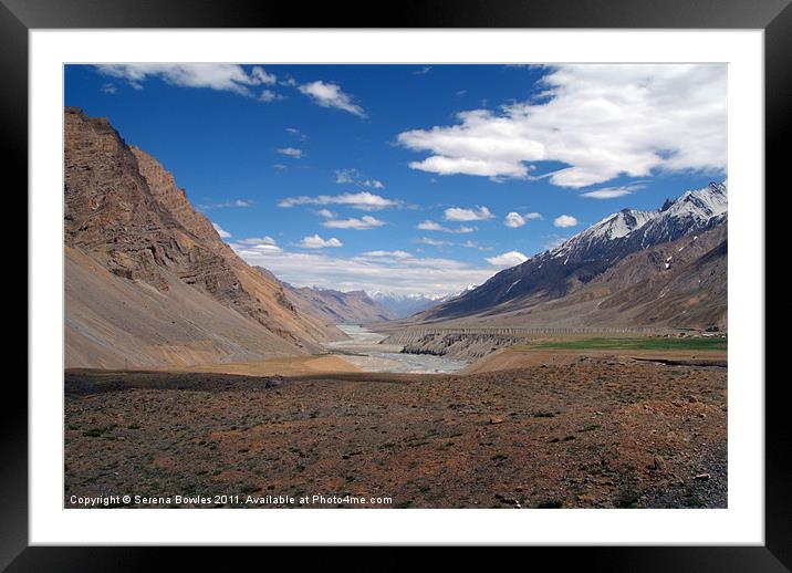Spiti River Spiti Valley Framed Mounted Print by Serena Bowles