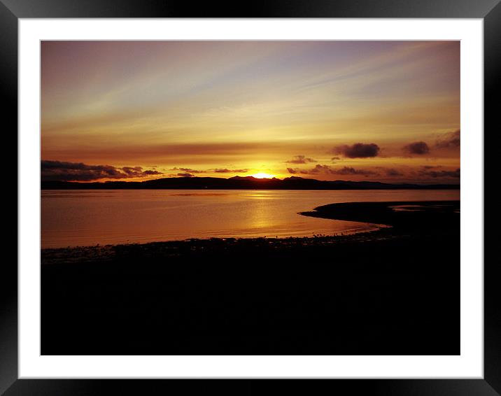 Cumbrae Sunset Framed Mounted Print by Mark Malaczynski