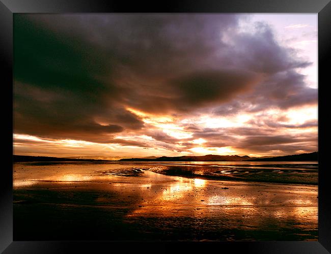 Sunset over the Cromarty Firth Framed Print by Mark Malaczynski