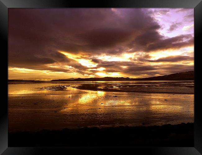 Sunset over the Cromarty Firth Framed Print by Mark Malaczynski