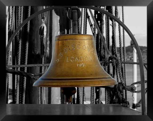 Bell on SS Discovery Framed Print by Mark Malaczynski