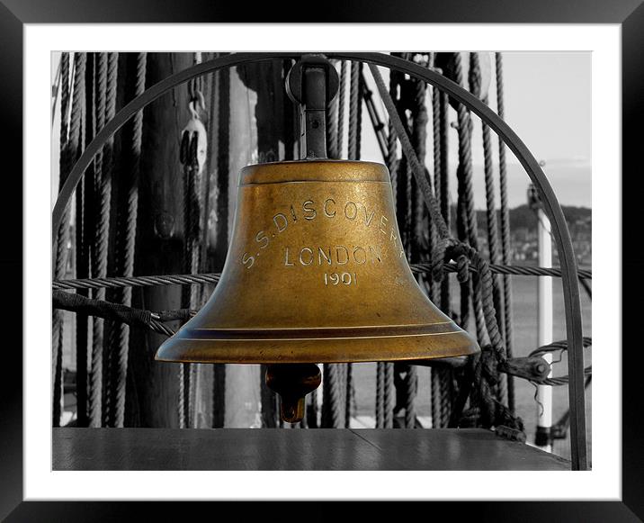 Bell on SS Discovery Framed Mounted Print by Mark Malaczynski