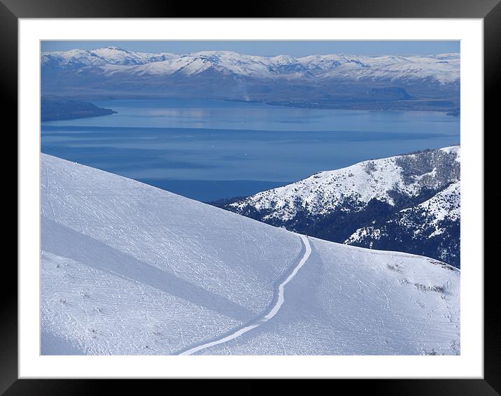 Bariloche View Framed Mounted Print by Vera Azevedo