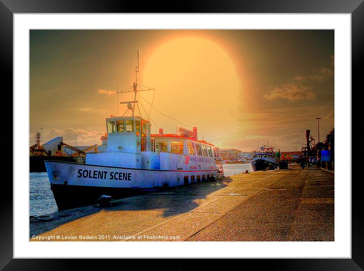 With The Sun Behind You! Framed Mounted Print by Louise Godwin