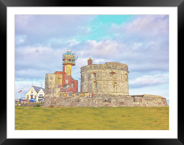 Calshot Castle Framed Mounted Print by Louise Godwin