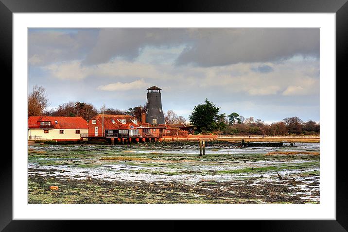 Langstone Mill Framed Mounted Print by Louise Godwin