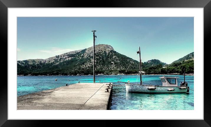 Formentor Magic Framed Mounted Print by Louise Godwin