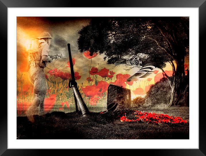 Lest We Forget  Framed Mounted Print by Louise Godwin
