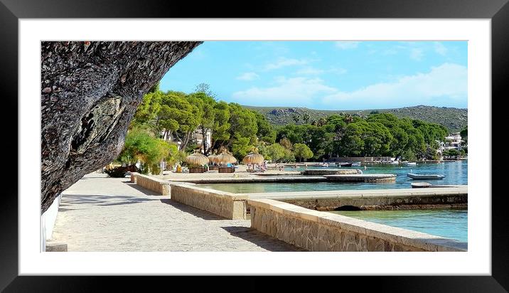 Puerto Pollensa Memories Framed Mounted Print by Louise Godwin