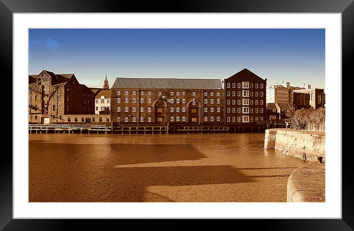 Hull Heritage on The High Street Framed Mounted Print by Louise Godwin