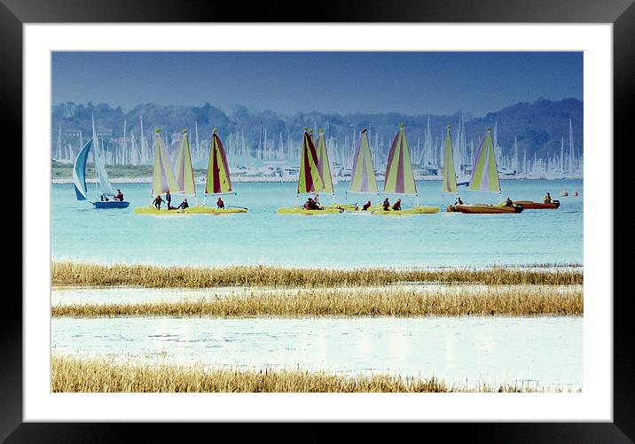 Setting Sail Framed Mounted Print by Louise Godwin
