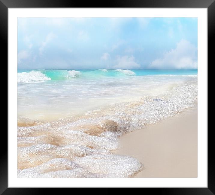 Barbados Waters Framed Mounted Print by Louise Godwin