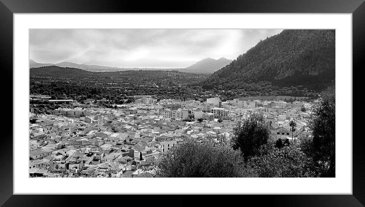 Pollensa Old Town  Framed Mounted Print by Louise Godwin