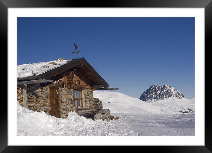 Alpine winter Framed Mounted Print by Thomas Schaeffer