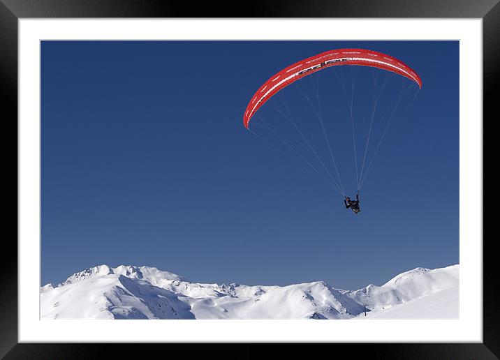 Paragliding Framed Mounted Print by Thomas Schaeffer