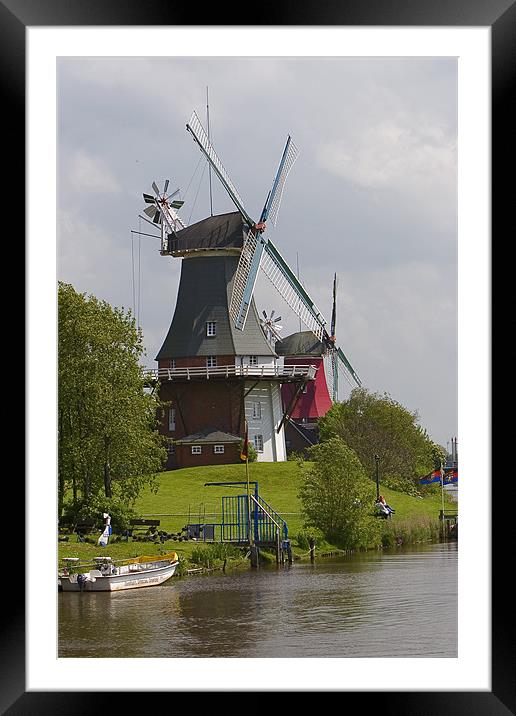 Windmills Framed Mounted Print by Thomas Schaeffer