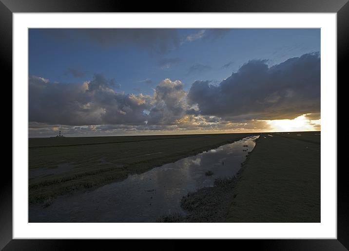 Sunset at the coast Framed Mounted Print by Thomas Schaeffer