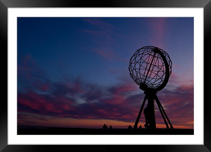Sunset at the Nordkapp Framed Mounted Print by Thomas Schaeffer