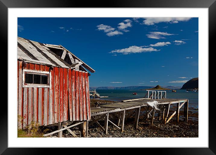 Fisher hut Framed Mounted Print by Thomas Schaeffer