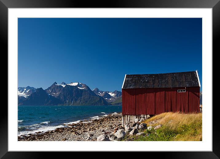 Fjordpanorama north of Tromsoe, Norway Framed Mounted Print by Thomas Schaeffer